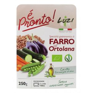 Luzi Organic Farro Grains With Vegetables & Extra Virgin Olive Oil No Added Preservatives Vegan