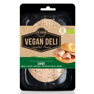 Fit Food Vegan Deli Organic Cold Cuts With Chives Meat Free