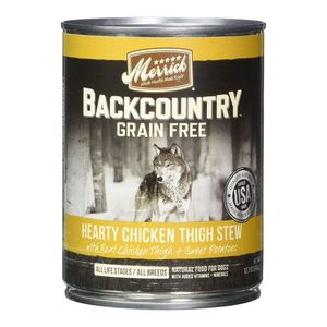 Merrick Backcountry Wet Dog Food With Chicken Thigh & Vegetable Grain Free