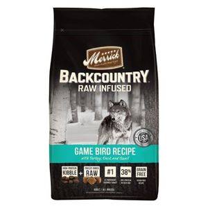 Merrick Backcountry Raw Infused Free-Dried Dry Dog Food With Turkey Duck & Quail High Protein Gluten Free Grain Free