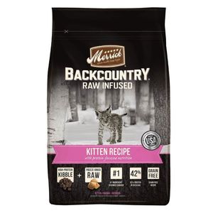 Merrick Backcountry Raw Infused Dry Cat Food For Indoor & Outdoor Kittens Grain Free Gluten Free High Protein