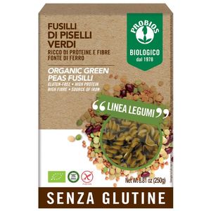 Probios Organic Green Peas Speciality Fusilli Pasta Gluten Free