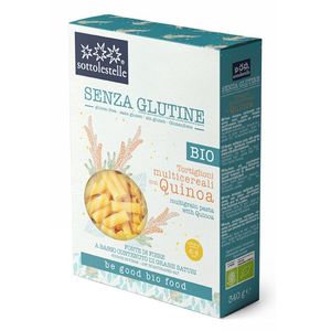 Sottolestelle Organic Multigrain Tortiglioni Pasta With Quinoa Gluten Free Low Saturated Fat