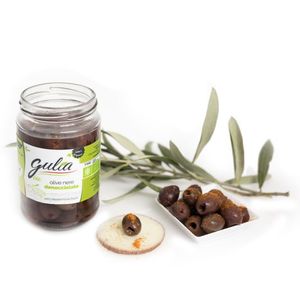 Gulia Organic Pitted Black Olives In Oil Vegan