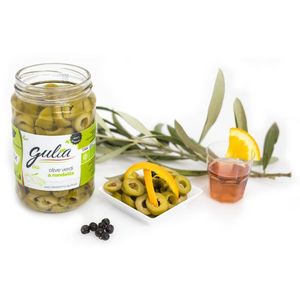 Gulia Organic Sliced Green Olives In Brine Vegan