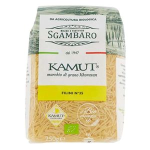Sgambaro Organic Kamut Khorasan Filini Pasta No.35