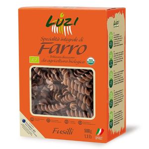 Luzi Organic Wholemeal Spelt Fusilli Pasta