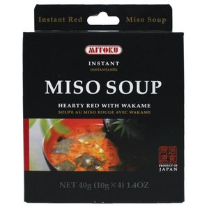 Mitoku Instant Hearty Red Miso Soup With Wakame
