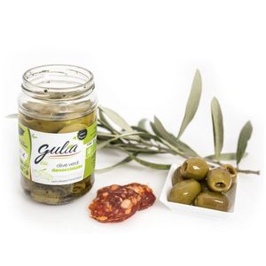 Gulia Organic Pitted Green Olives In Brine Vegan