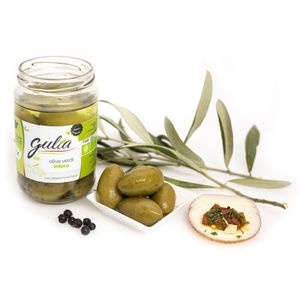 Gulia Organic Whole Green Olives In Brine Vegan