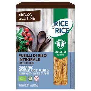 Probios Rice & Rice Organic Whole Rice Fusilli Pasta Gluten Free