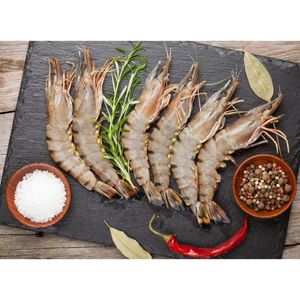 Prawns Jumbo Black Tiger Peeled & Deveined Fresh India