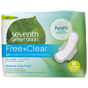 Seventh Generation Ultrathin Super Long Sanitary Pads