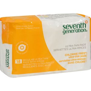 Seventh Generation Regular Ultra Thin Pads With Wings