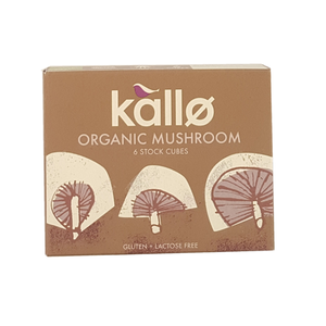 Kallo Organic Mushroom Stock Cubes 66 G Gluten & Lactose