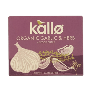 Organic Garlic & Herb Stock Cubes 66 G Gluten & Lactose Free