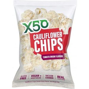 X50 Cauliflower Chips Tomato Onion 60G