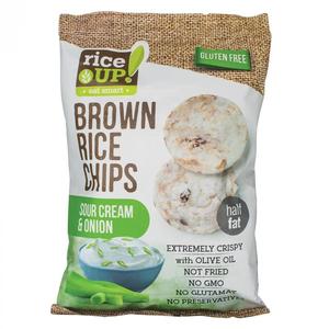 Rice Up Gluten Free Whole Grain Rice Chips Sour Cream & Onion