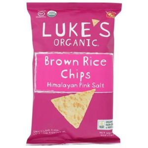 Luke's Organic Brown Rice Chips Himalayan Pink Salt