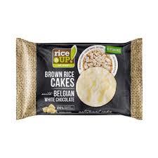Rice Up Gluten Free Brown Rice Cakes With Belgian White Chocolate