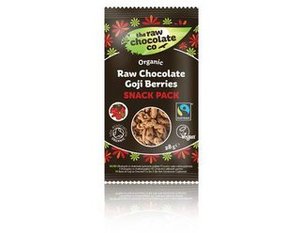 The Raw Chocolate Organic Raw Chocolate Goji Berries Snack Pack