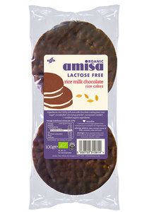 Amisa Organic Lactose Free Rice Milk Chocolate Rice Cakes