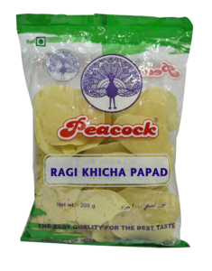 Peacock Ragi Khicha Papad