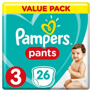Pampers Pants Diapers Size 3 Midi 6-11 Kg Carry Pack
