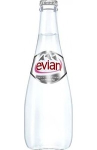 Evian Glass Bottle