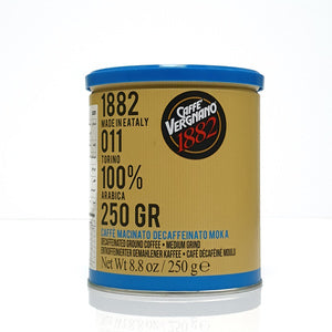 Vergnano Decaffeinated Ground Coffee