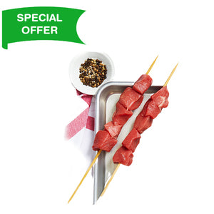 Australian Lamb Leg Tikka On Skewers With Salt & Spice