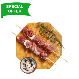 Australian Lamb Filet Tikka On Skewers With Yougurt Marinade