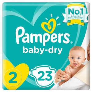 Pampers New Baby-Dry Diapers Size 2 Mini 3-6Kg Carry Pack