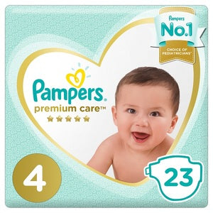 Pampers Premium Care Diapers Size 4 Maxi 9-14 Kg Mid Pack