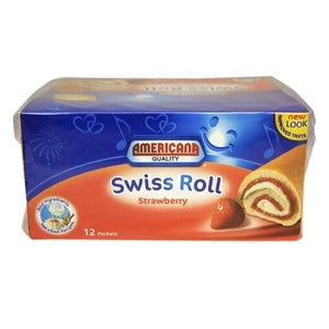 Americana Cake Swiss Roll Strawberry