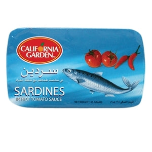 California Garden Sardines In Hot Tomato Sauce