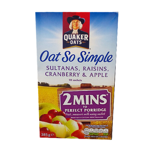 Quaker Oat So Simple Sultanas, Raisins, Cranberry and Apple