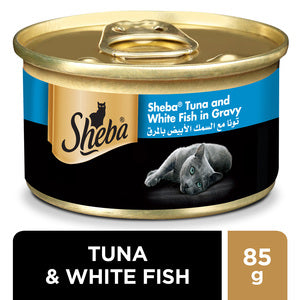 Sheba Tuna & White Fish Wet Cat Food Can