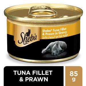 Sheba Tuna & Prawn in Seafood Wet Cat Food Can