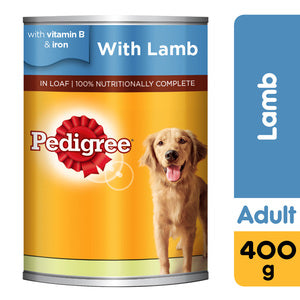 Pedigree Lamb Wet Dog Food Can
