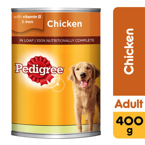 Pedigree Chicken Loaf Wet Dog Food Can