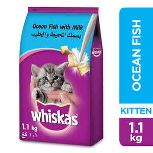 Whiskas Ocean Fish With Milk Dry Cat Food Junior  2-12 months