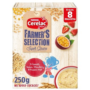Cerelac Farmers Selection BIB 5 Cereals Quinoa Strawberry Passion Fruits From 8 Months