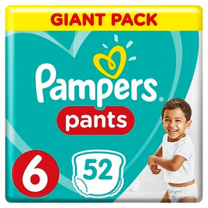 Pampers Pants Diapers Size 6 Extra Large 16+Kg Giant Pack