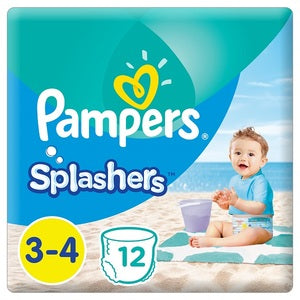 Pampers Splashers Swimming Pants Size 3-4 6-12 Kg Carry Pack