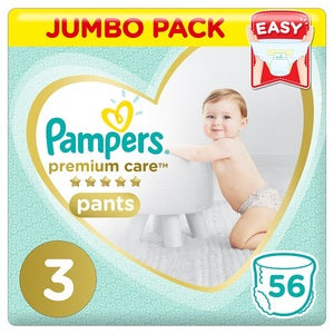 Pampers Pants Diapers Size 3 Midi 6-11 Kg Jumbo Pack