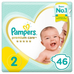 Pampers Premium Care Diapers Size 2 Mini 3-8 Kg Mid Pack