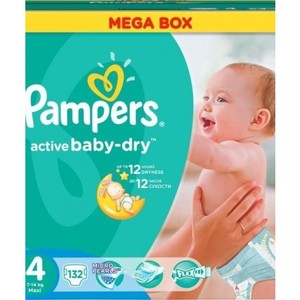 Pampers Baby Dry Diapers Size 4+ Large+ 9 16 Kg