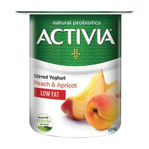 Activia Stirred Peach Apricot Low Fat Yoghurt
