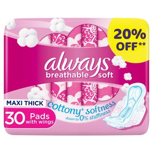 Always Breathable Soft Maxi Thick Large Sanitary Pads With Wings